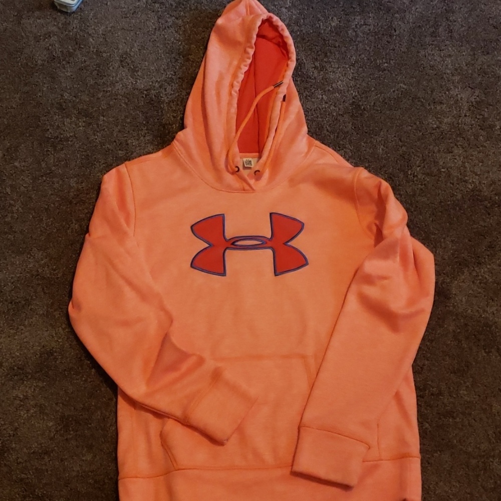 Nwot orange under armor hoodie size medium